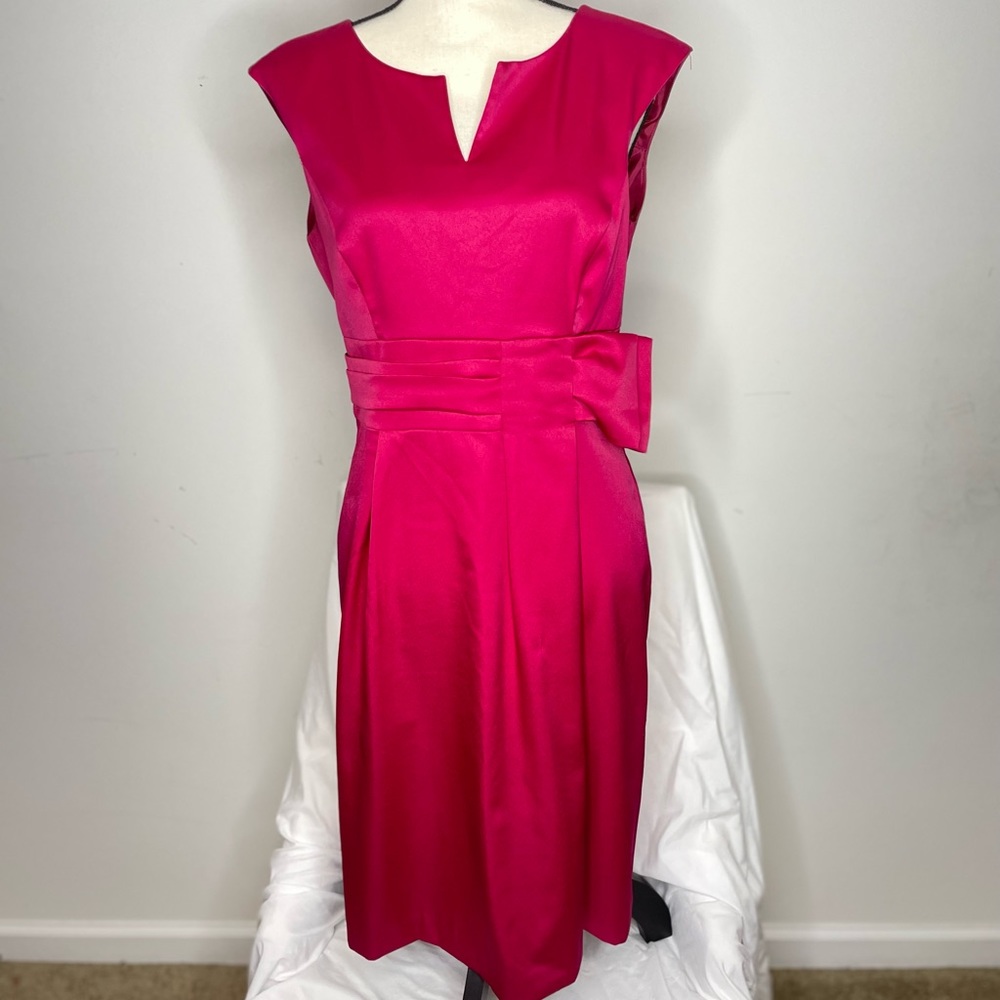 London Times Pink Sash Dress Size 10